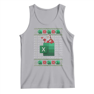 Funny Christmas Accountant Tank Top Excel REF Error Spreadsheet Santa Gift TS02 Athletic Heather Print Your Wear