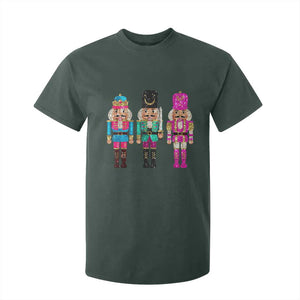 Christmas Nutcracker T Shirt For Kid Sequin Sparklle Festive Xmas Vintage TS02 Dark Forest Green Print Your Wear