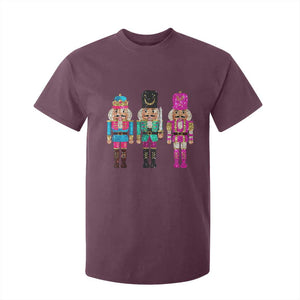 Christmas Nutcracker T Shirt For Kid Sequin Sparklle Festive Xmas Vintage TS02 Maroon Print Your Wear