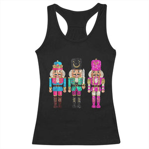 Christmas Nutcracker Racerback Tank Top Sequin Sparklle Festive Xmas Vintage TS02 Black Print Your Wear