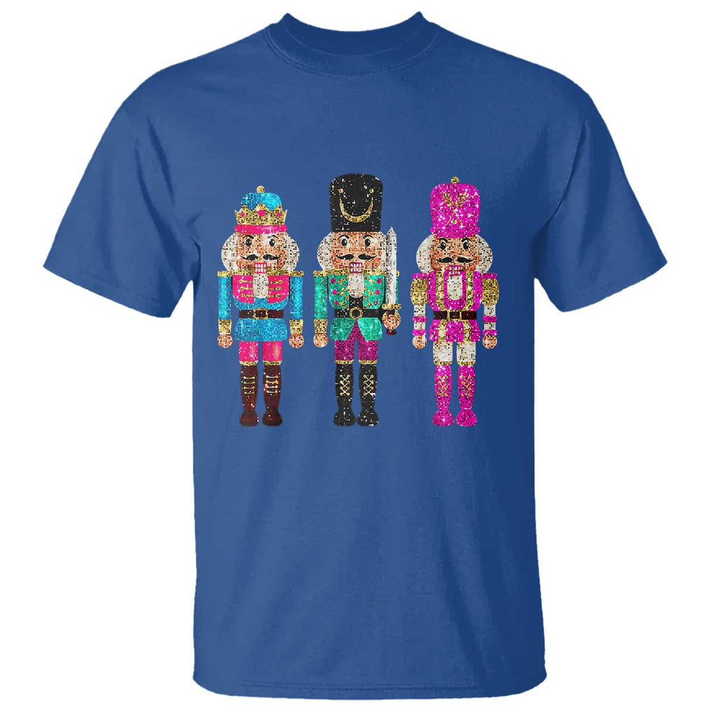 Christmas Nutcracker T Shirt Sequin Sparklle Festive Xmas Vintage TS02 Royal Blue Print Your Wear