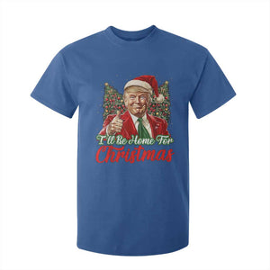 Christmas Trump 2024 T Shirt For Kid Ill Be Home For Xmas Red Festive Wave TS02 Royal Blue Print Your Wear