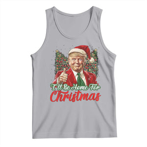 Christmas Trump 2024 Tank Top Ill Be Home For Xmas Red Festive Wave TS02 Athletic Heather Print Your Wear