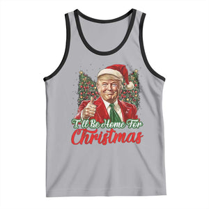 Christmas Trump 2024 Tank Top Ill Be Home For Xmas Red Festive Wave TS02 Athletic Heather Black Print Your Wear