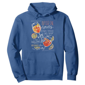 Aperol Spritz Hoodie Cocktail Recipe Drinking Lover Gift TS02 Royal Blue Print Your Wear