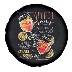 Aperol Spritz Spare Tire Cover Cocktail Recipe Drinking Lover Gift TS02 Print Your Wear