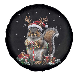 Christmas Squirrel Spare Tire Cover Xmas Tree Lights Reindeer Santa Hat Pajamas TS02 Print Your Wear