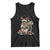 Christmas Squirrel Tank Top Xmas Tree Lights Reindeer Santa Hat Pajamas TS02 Black Print Your Wear