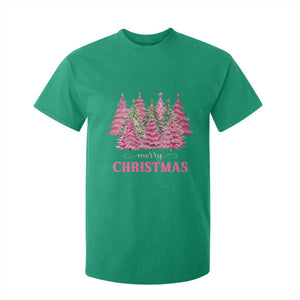 Pink Christmas Tree Farm T Shirt For Kid Merry Xmas Ornaments Family Holiday Pajamas TS02 Irish Green Print Your Wear