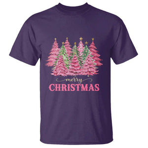 Pink Christmas Tree Farm T Shirt Merry Xmas Ornaments Family Holiday Pajamas TS02 Purple Print Your Wear