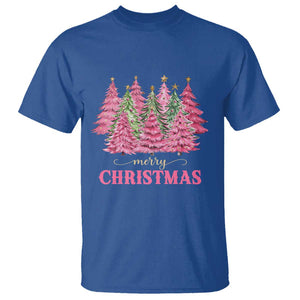 Pink Christmas Tree Farm T Shirt Merry Xmas Ornaments Family Holiday Pajamas TS02 Royal Blue Print Your Wear