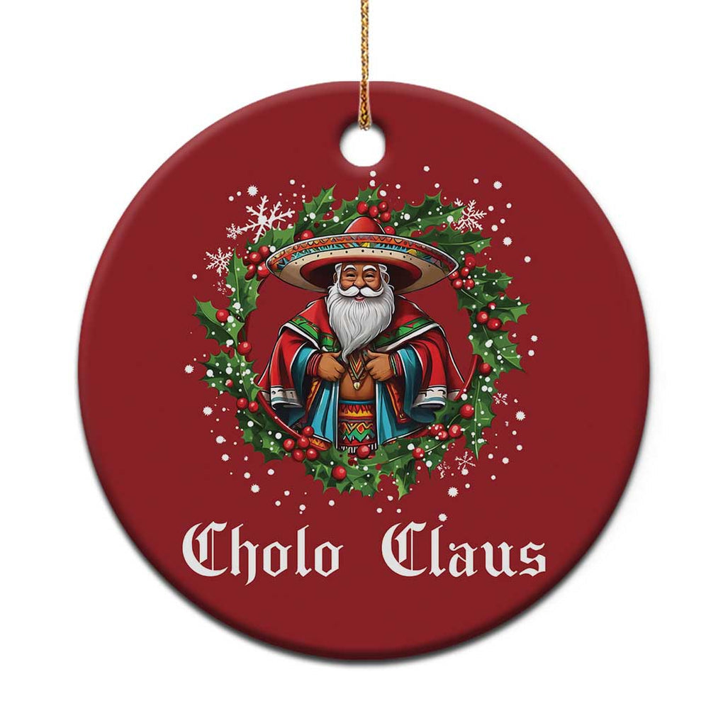 Funny Mexican Santa Christmas Ornament Cholo Claus Christmas in Mexico TS02 Print Your Wear