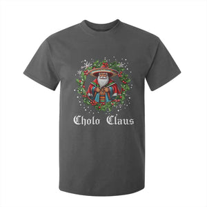 Funny Mexican Santa T Shirt For Kid Cholo Claus Christmas in Mexico TS02 Dark Heather Print Your Wear