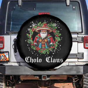 Funny Mexican Santa Spare Tire Cover Cholo Claus Christmas in Mexico TS02 No hole Black Print Your Wear