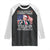 Christmas Trump Raglan Shirt Ill Be Home For Xmas American Flag TS02 Black White Print Your Wear