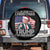 Christmas Trump Spare Tire Cover Ill Be Home For Xmas American Flag TS02 No hole Black Print Your Wear