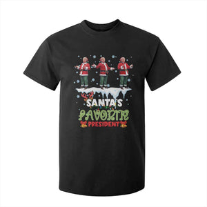 Christmas Trump T Shirt For Kid Santa's Favorite President Funny Dancing TS02 Black Print Your Wear