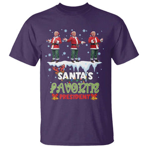 Christmas Trump T Shirt Santa's Favorite President Funny Dancing TS02 Purple Print Your Wear