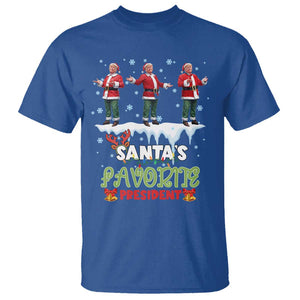 Christmas Trump T Shirt Santa's Favorite President Funny Dancing TS02 Royal Blue Print Your Wear