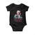 Christmas Trump Baby Onesie Ill Be Home For Xmas Santa Donald Great Again TS02 Black Print Your Wear