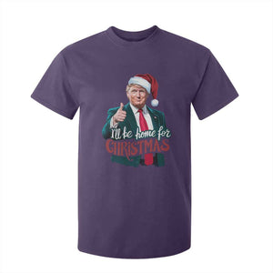 Christmas Trump T Shirt For Kid Ill Be Home For Xmas Santa Donald Great Again TS02 Purple Print Your Wear