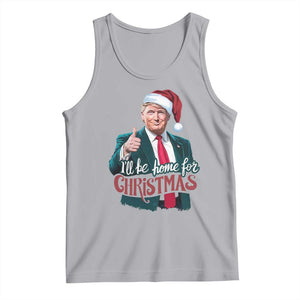 Christmas Trump Tank Top Ill Be Home For Xmas Santa Donald Great Again TS02 Athletic Heather Print Your Wear