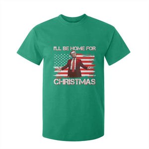 Christmas Trump T Shirt For Kid Ill Be Home For Xmas Retro American Flag TS02 Irish Green Print Your Wear