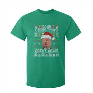 Funny Christmas Trump T Shirt For Kid Make Xmas Great Again Donald Kiss Pajamas TS02 Irish Green Print Your Wear