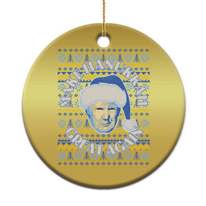 Funny Hanukkah Trump Christmas Ornament Make Hanukkah Great Again Retro Vintage Santa Donald TS02 Print Your Wear