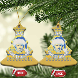 Funny Hanukkah Trump Christmas Ornament Make Hanukkah Great Again Retro Vintage Santa Donald TS02 Christmas Tree Gold Print Your Wear