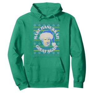 Funny Hanukkah Trump Hoodie Make Hanukkah Great Again Retro Vintage Santa Donald TS02 Irish Green Print Your Wear