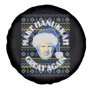 Funny Hanukkah Trump Spare Tire Cover Make Hanukkah Great Again Retro Vintage Santa Donald TS02 Print Your Wear