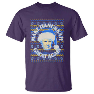 Funny Hanukkah Trump T Shirt Make Hanukkah Great Again Retro Vintage Santa Donald TS02 Purple Print Your Wear