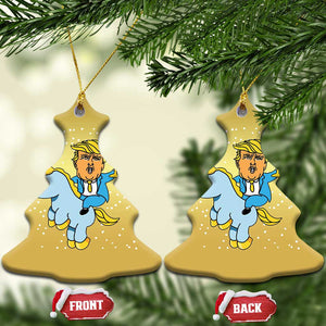 Funny Hanukkah Trump Christmas Ornament Riding Unicorn Menorah Jewish Chanukah Gift TS02 Christmas Tree Gold Print Your Wear