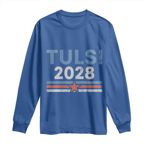 Tulsi Gabbard 2028 Long Sleeve Shirt Support Mrs. President Vintage Retro Grunge TS02 Royal Blue Print Your Wear