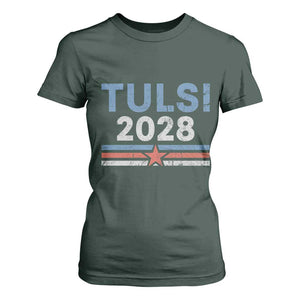 Tulsi Gabbard 2028 T Shirt For Women Support Mrs. President Vintage Retro Grunge TS02 Dark Forest Green Print Your Wear