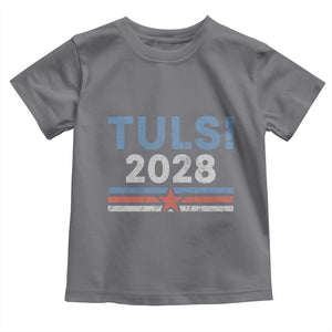 Tulsi Gabbard 2028 Toddler T Shirt Support Mrs. President Vintage Retro Grunge TS02 Charcoal Print Your Wear