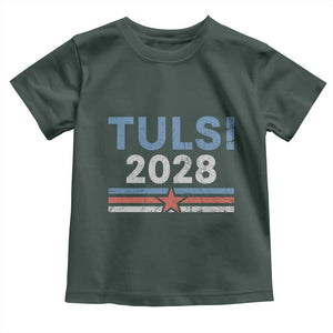 Tulsi Gabbard 2028 Toddler T Shirt Support Mrs. President Vintage Retro Grunge TS02 Dark Forest Green Print Your Wear