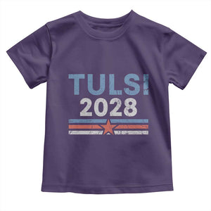 Tulsi Gabbard 2028 Toddler T Shirt Support Mrs. President Vintage Retro Grunge TS02 Purple Print Your Wear