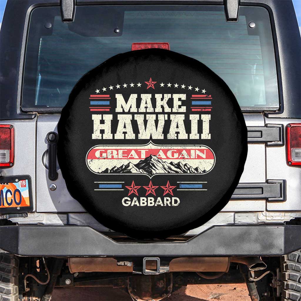 Tulsi Gabbard 2028 Spare Tire Cover Make Hawaii Great Again TS02 No hole Black Print Your Wear