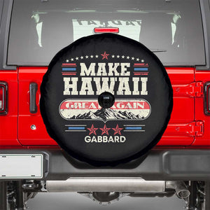 Tulsi Gabbard 2028 Spare Tire Cover Make Hawaii Great Again TS02 Black Print Your Wear