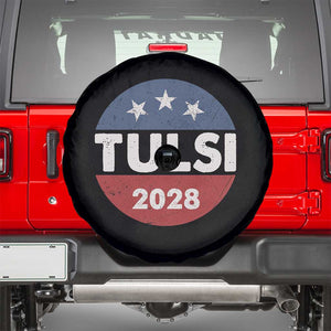 Tulsi Gabbard 2028 Spare Tire Cover For President TS02 Black Print Your Wear