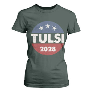 Tulsi Gabbard 2028 T Shirt For Women For President TS02 Dark Forest Green Print Your Wear