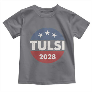 Tulsi Gabbard 2028 Toddler T Shirt For President TS02 Charcoal Print Your Wear