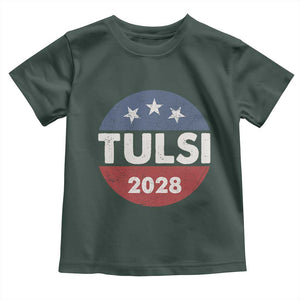 Tulsi Gabbard 2028 Toddler T Shirt For President TS02 Dark Forest Green Print Your Wear