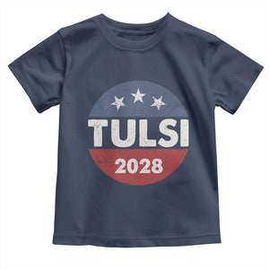 Tulsi Gabbard 2028 Toddler T Shirt For President TS02 Navy Print Your Wear