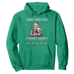 Christmas Trump Vance Hoodie Make Xmas Great Again Funny Republicans Ugly Sweater TS02 Irish Green Print Your Wear