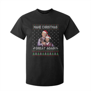 Christmas Trump Vance T Shirt For Kid Make Xmas Great Again Funny Republicans Ugly Sweater TS02 Black Print Your Wear