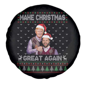 Christmas Trump Vance Spare Tire Cover Make Xmas Great Again Funny Republicans Ugly Sweater TS02 Print Your Wear