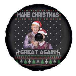 Christmas Trump Vance Spare Tire Cover Make Xmas Great Again Funny Republicans Ugly Sweater TS02 Print Your Wear